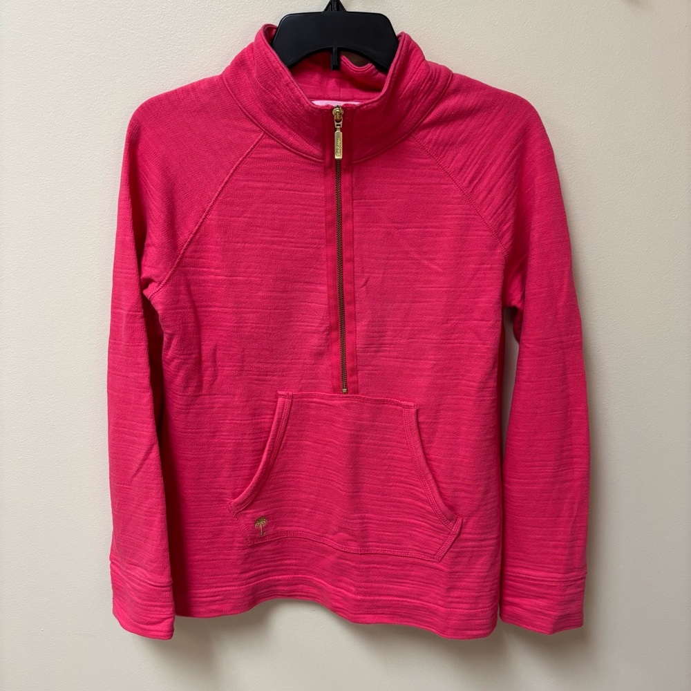 Lilly Pulitzer Ashlee Half-Zip Pullover in Rousseau Pink Size XS